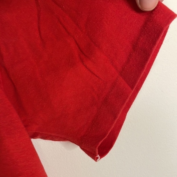 VTG Sportswear 90s Chicago Bulls Tee Single Stitch T-Shirt Med Red 80 Basketball - Picture 7 of 16